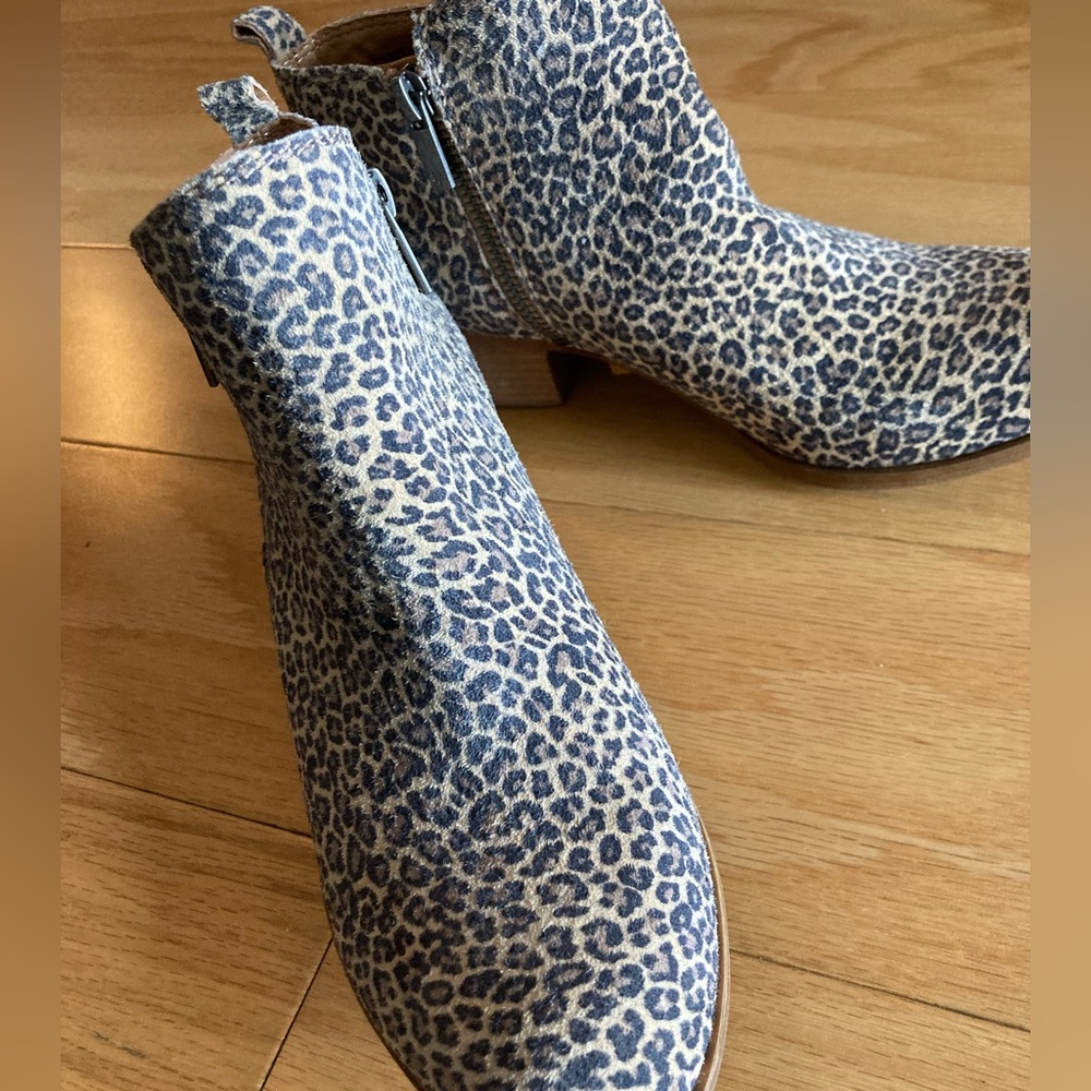 Lucky Brand Basel animal print booties